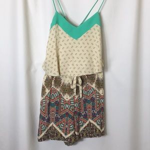 Anthropologie, Elevenses, Romper with pockets. EUC